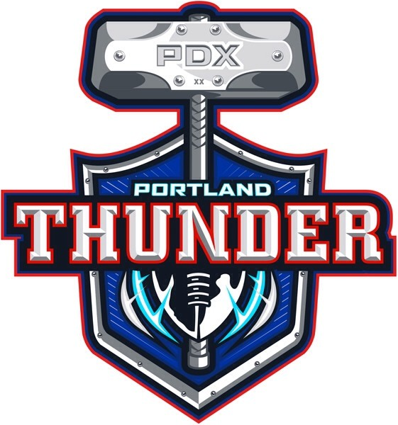 Portland Thunder 2014-Pres Primary Logo iron on transfers for T-shirts